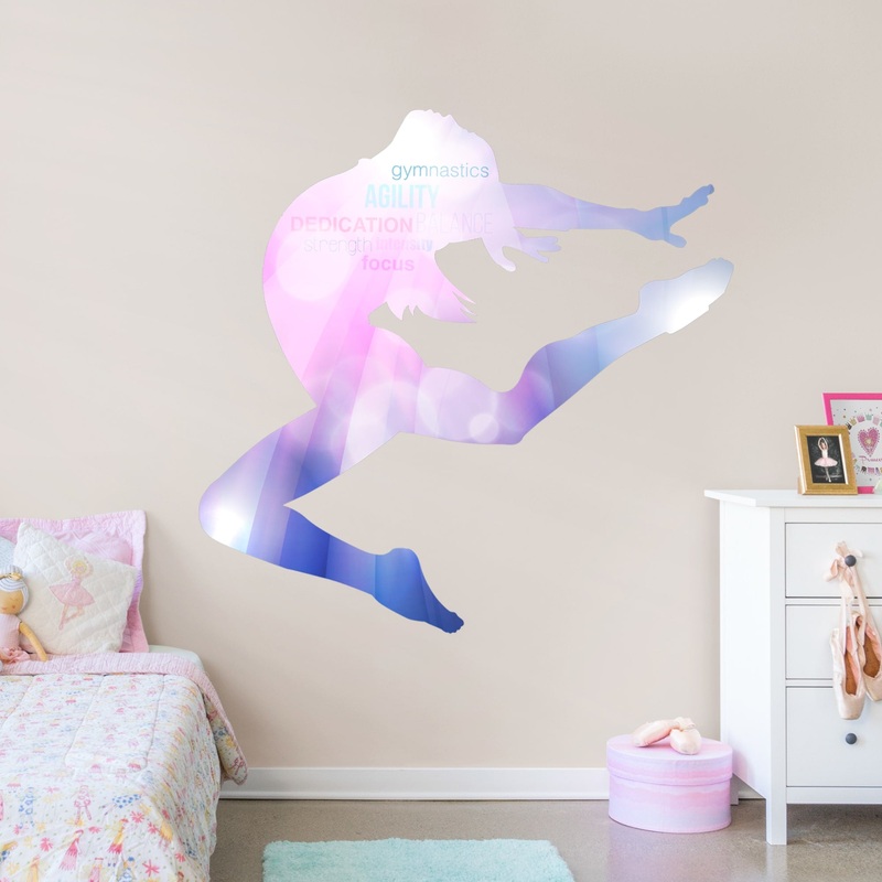 Gymnastics: Silhouette – Removable Vinyl Decal