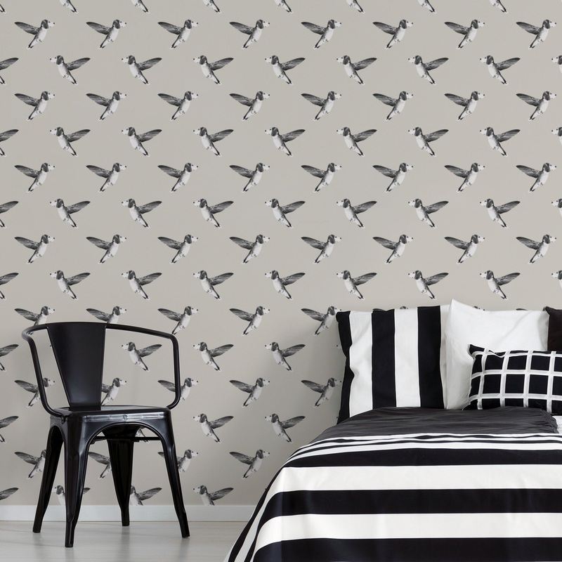 Ravenhound (Taupe) – Peel & Stick Wallpaper