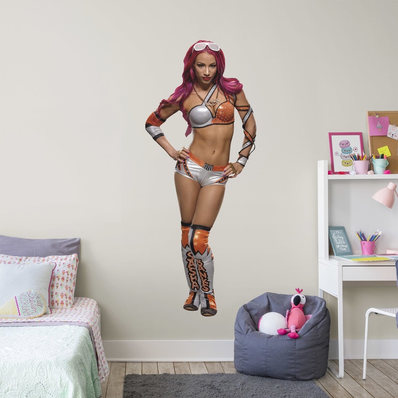 Sasha Banks – RealBig Collection – Official WWE – Reusable Vinyl Wall Decals