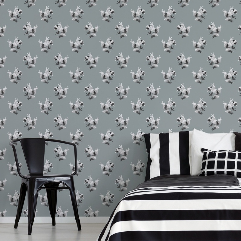 Tree Pug (Sage) – Peel & Stick Wallpaper