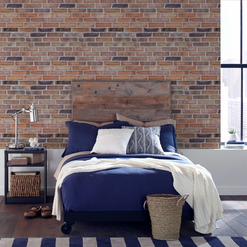 Urban Brick (Orange) – Peel & Stick Wallpaper