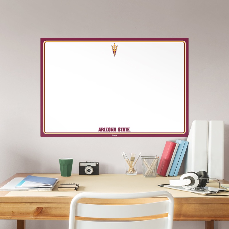 Arizona State Sun Devils – Dry Erase Whiteboard – Official NCAA – Reusable Vinyl Wall Decal