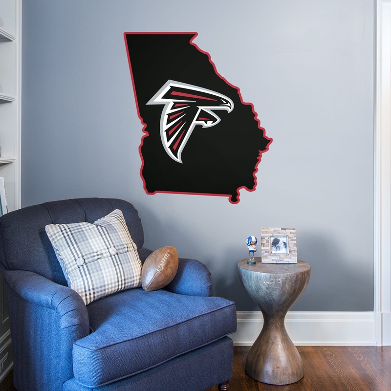 Atlanta Falcons – RealBig State of Georgia Collection – Official NFL – Reusable Vinyl Wall Decals