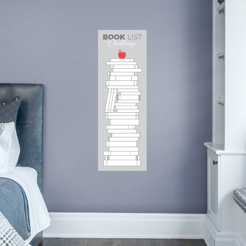 Book List Challenge – Removable Dry Erase Vinyl Decal