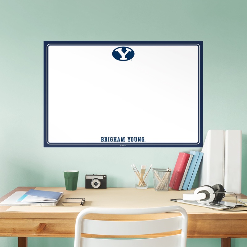 BYU Cougars – Dry Erase Whiteboard – Official NCAA – Reusable Vinyl Wall Decal