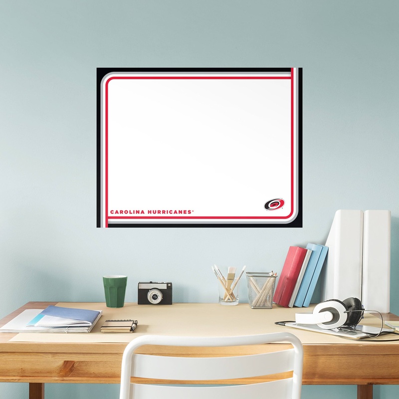 Carolina Hurricanes – Dry Erase Whiteboard – Official NHL – Reusable Vinyl Wall Decal