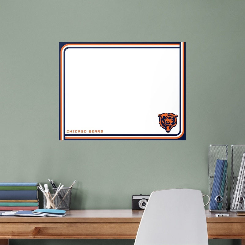 Chicago Bears – Dry Erase Whiteboard – Official NFL – Reusable Vinyl Wall Decal