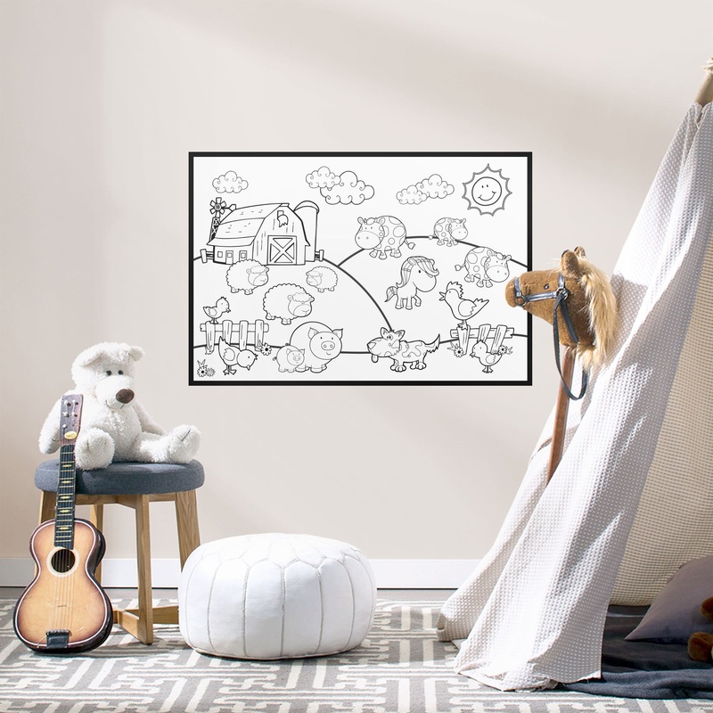Coloring Sheet – Removable Dry Erase Vinyl Decal