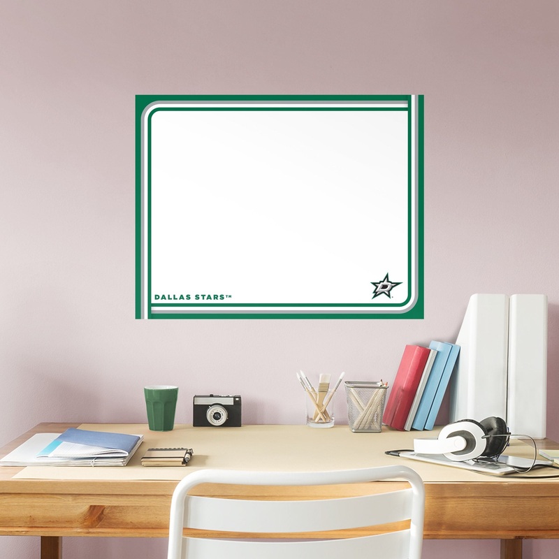 Dallas Stars – Dry Erase Whiteboard – Official NHL – Reusable Vinyl Wall Decal