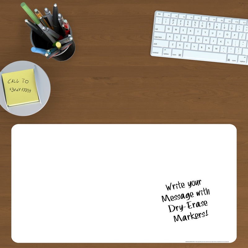 Desk Blotter – Removable Dry Erase Vinyl Decal