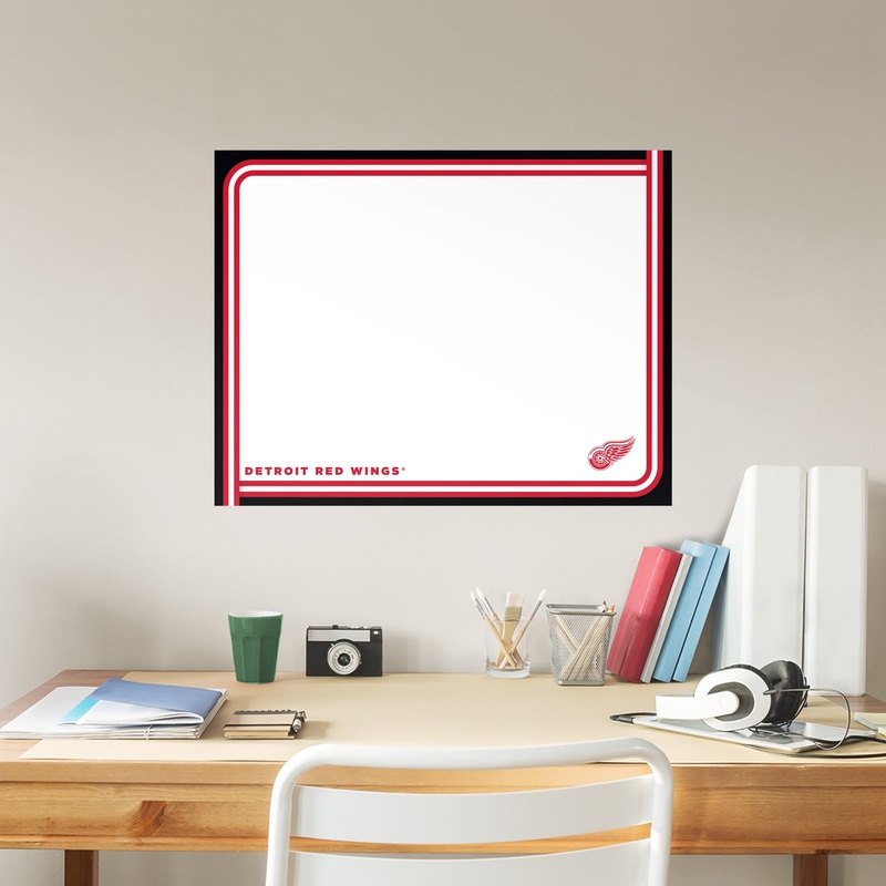 Detroit Red Wings – Dry Erase Whiteboard – Official NHL – Reusable Vinyl Wall Decal