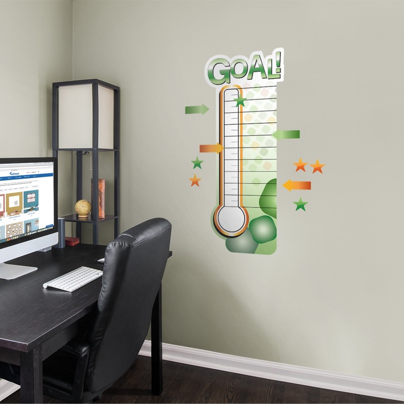 Fundraising Thermometer – Removable Dry Erase Vinyl Decal