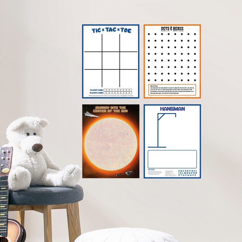 Games Collection – Removable Dry Erase Vinyl Decals