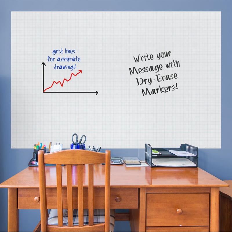 Graph Whiteboard – Removable Dry Erase Vinyl Decal
