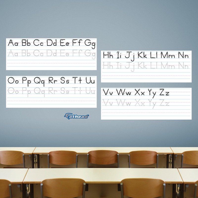 Handwriting Guide: Print – Removable Dry Erase Vinyl Decal