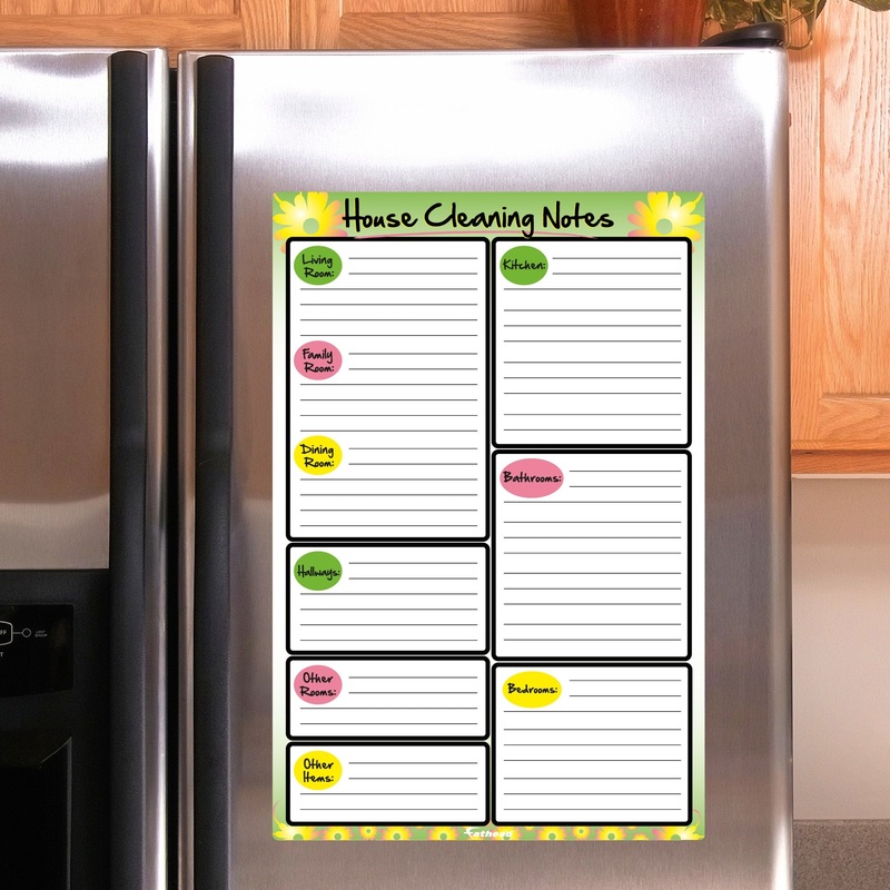 House Cleaning Notes – Removable Dry Erase Vinyl Decal