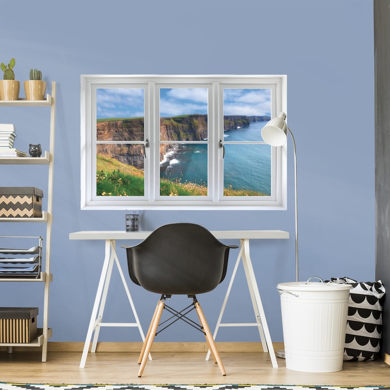 Instant Window: Irish Cliffs – Removable Wall Graphic