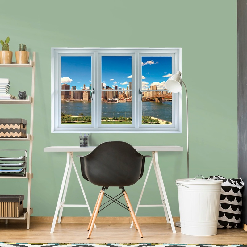 Instant Window: New York Skyline – Removable Wall Graphic