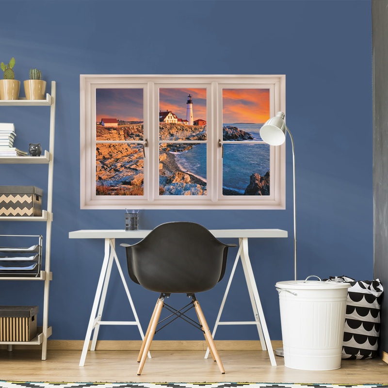 Instant Window: Portland, Maine Lighthouse – Removable Wall Graphic