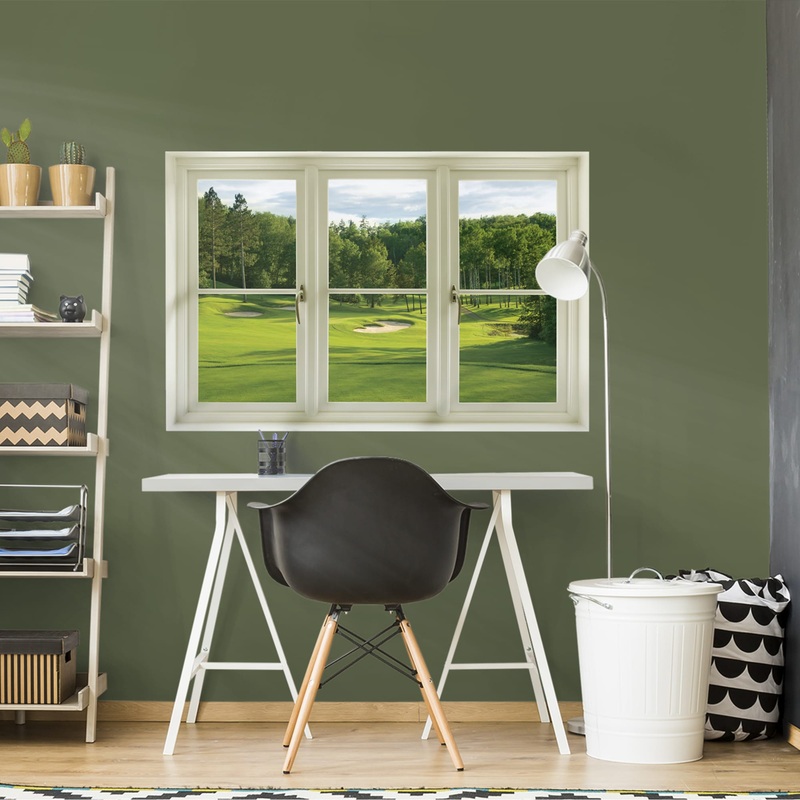 Instant Window: Spring Golf Tee Box – Removable Wall Graphic