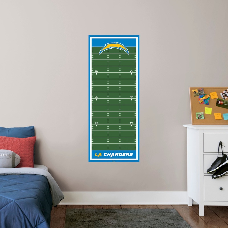 Los Angeles Chargers – Growth Chart – Official NFL – Reusable Vinyl Wall Decal