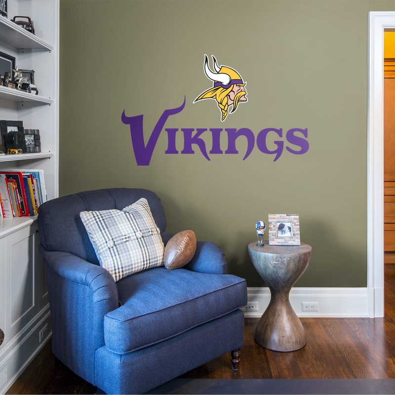 Minnesota Vikings – Logo – With Personalized Name – Official NFL – Reusable Vinyl Transfer Decal #1