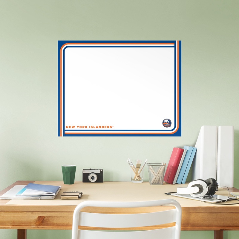 New York Islanders – Dry Erase Whiteboard – Official NHL – Reusable Vinyl Wall Decal