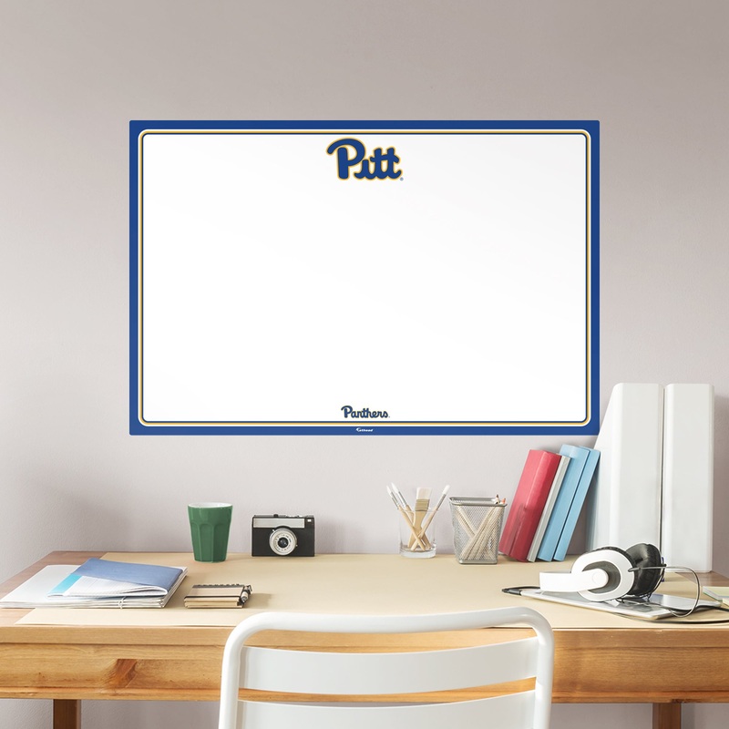 Pittsburgh Panthers – Dry Erase Whiteboard – Official NCAA – Reusable Vinyl Wall Decal
