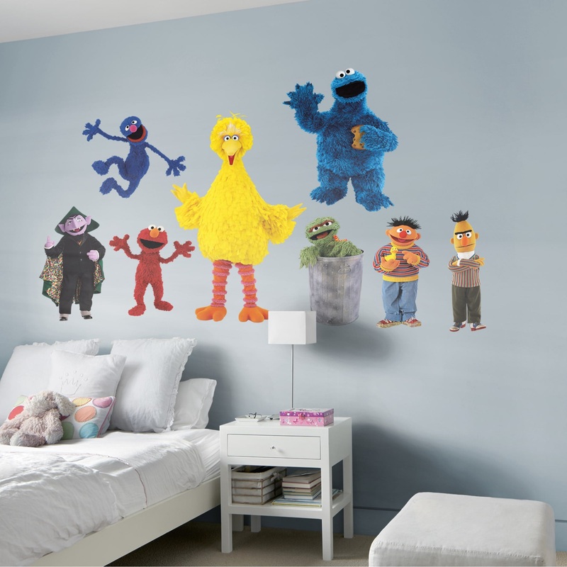 Sesame Street – RealBig Collection – Officially Licensed – Reusable Vinyl Wall Decals