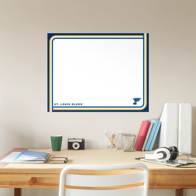St. Louis Blues – Dry Erase Whiteboard – Official NHL – Reusable Vinyl Wall Decal