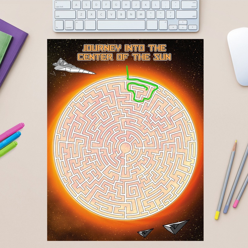 Start to Finish Maze Game – Removable Dry Erase Vinyl Decal