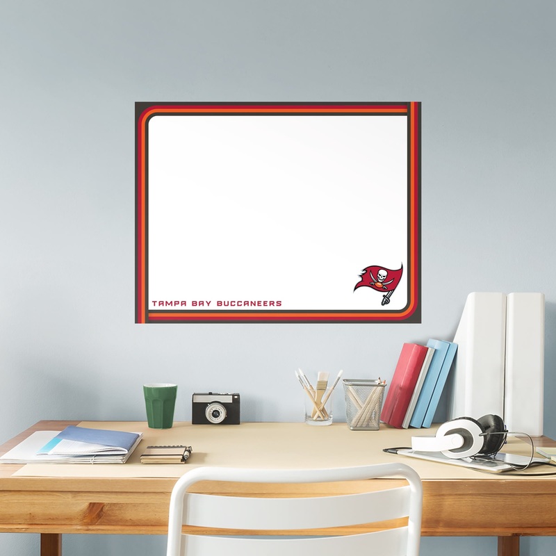 Tampa Bay Buccaneers – Dry Erase Whiteboard – Official NFL – Reusable Vinyl Wall Decal