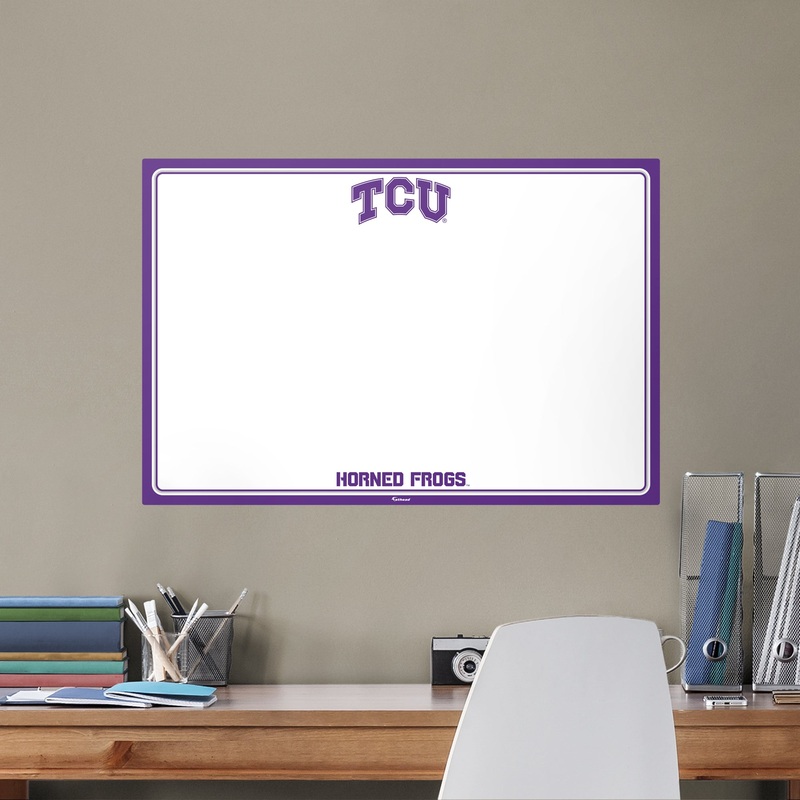 TCU Horned Frogs – Dry Erase Whiteboard – Official NCAA – Reusable Vinyl Wall Decal