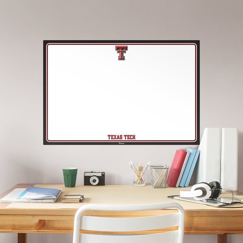 Texas Tech Red Raiders – Dry Erase Whiteboard – Official NCAA – Reusable Vinyl Wall Decal