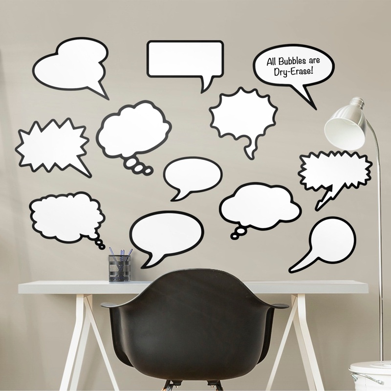 Thought Bubbles – Removable Dry Erase Vinyl Decal