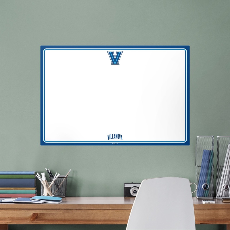 Villanova Wildcats – Dry Erase Whiteboard – Official NCAA – Reusable Vinyl Wall Decal