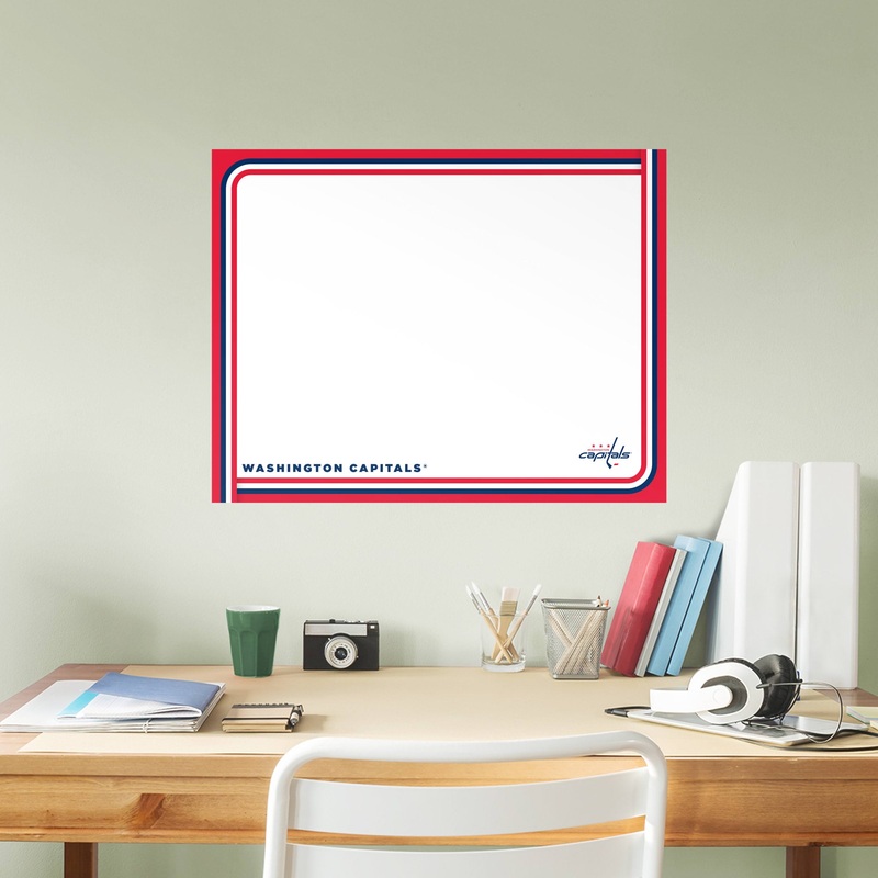 Washington Capitals – Dry Erase Whiteboard – Official NHL – Reusable Vinyl Wall Decal