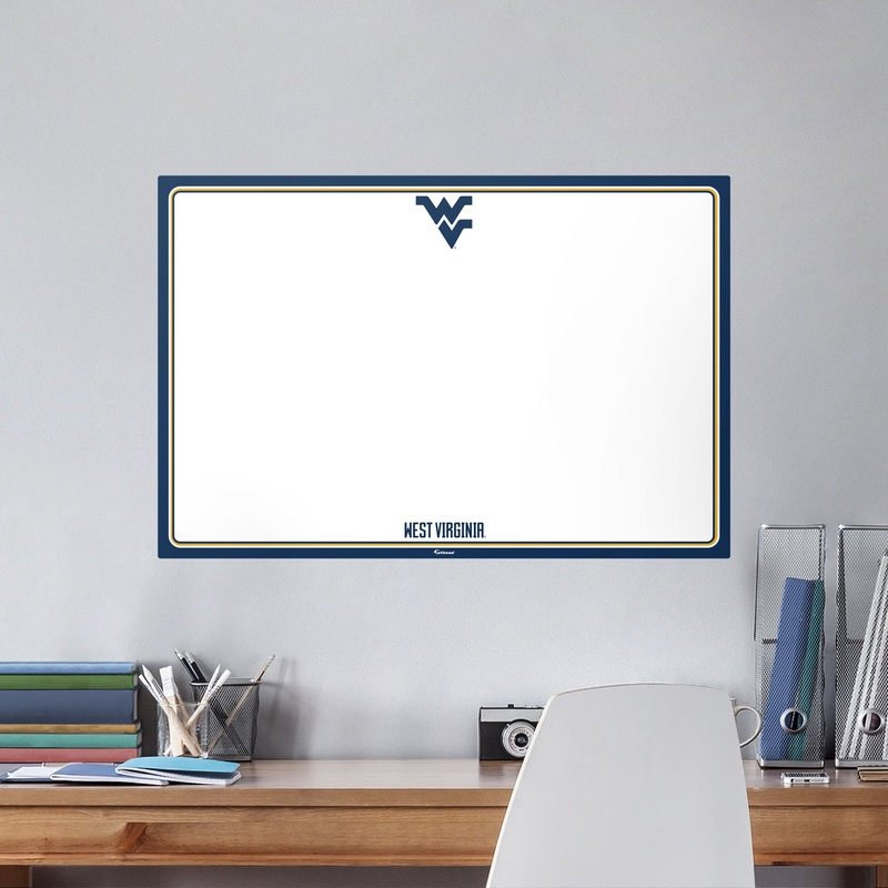 West Virginia Mountaineers – Dry Erase Whiteboard – Official NCAA – Reusable Vinyl Wall Decal