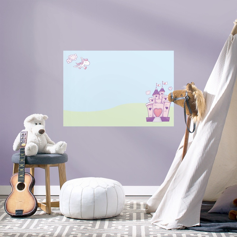 Whiteboard: Castle – Removable Dry Erase Vinyl Decal