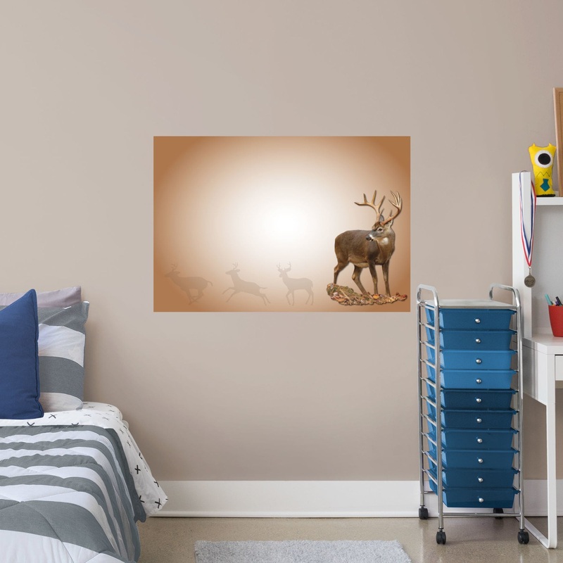 Whiteboard: Deer – Removable Dry Erase Vinyl Decal