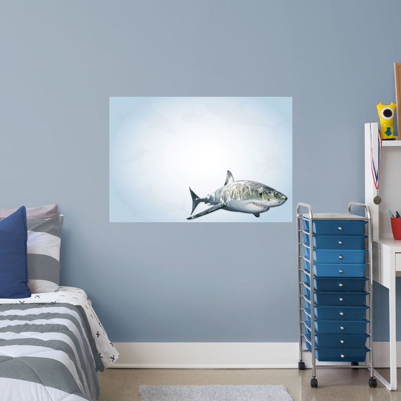 Whiteboard: Shark – Removable Dry Erase Vinyl Decal