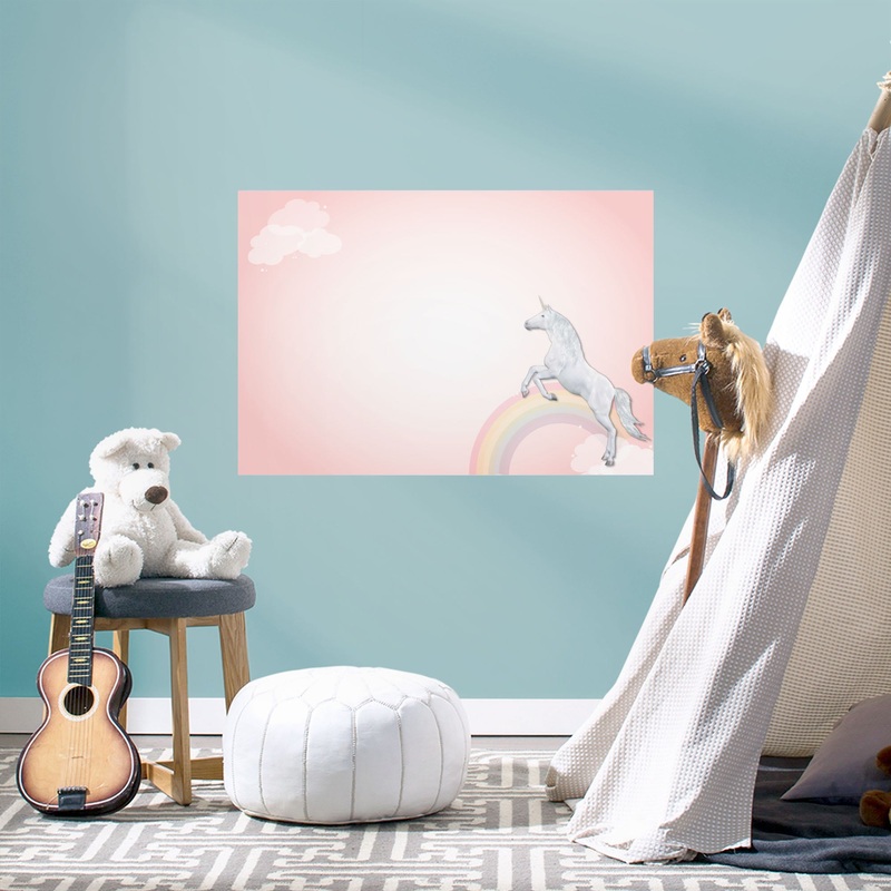Whiteboard: Unicorn – Removable Dry Erase Vinyl Decal