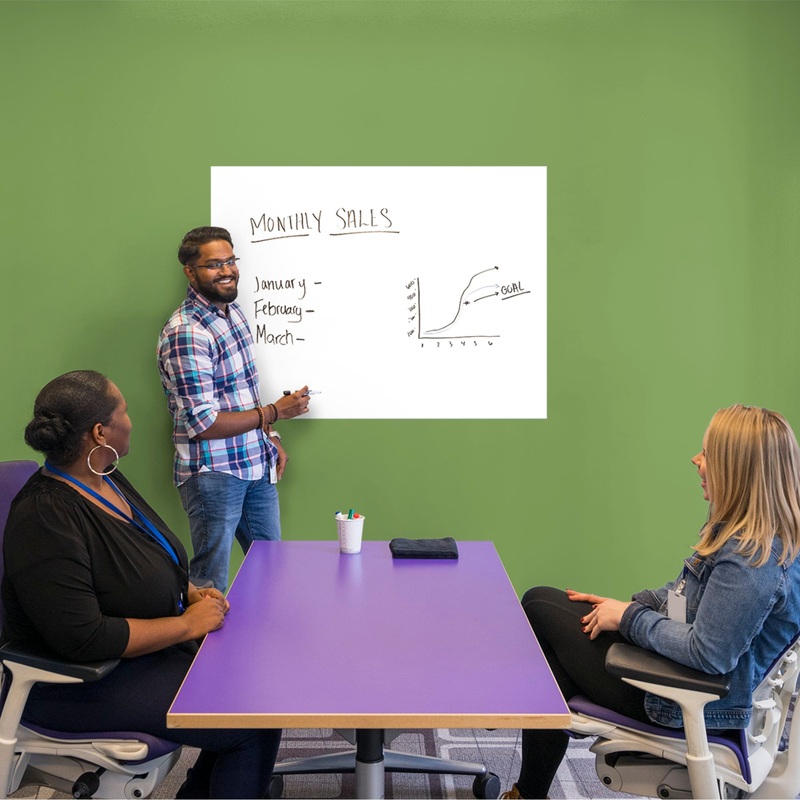 Whiteboard: X-Large – Removable Dry Erase Vinyl Decal
