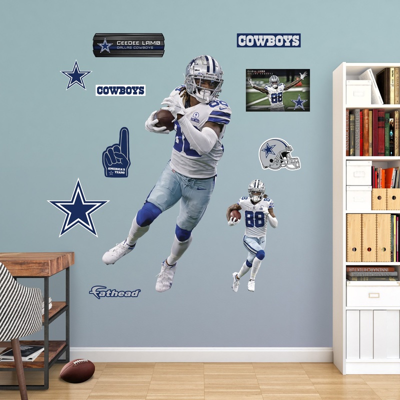 CeeDee Lamb – RealBig Collection – Official NFL – Dallas Cowboys – Reusable Vinyl Wall Decals #1
