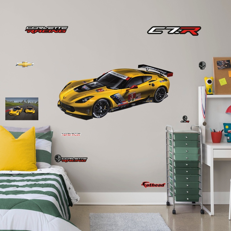 Chevrolet Corvette C7R – RealBig Collection – Official GM – Reusable Vinyl Wall Decals