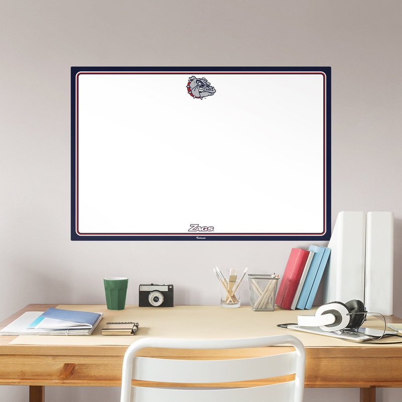 Gonzaga Bulldogs – Dry Erase Whiteboard – Official NCAA – Reusable Vinyl Wall Decal