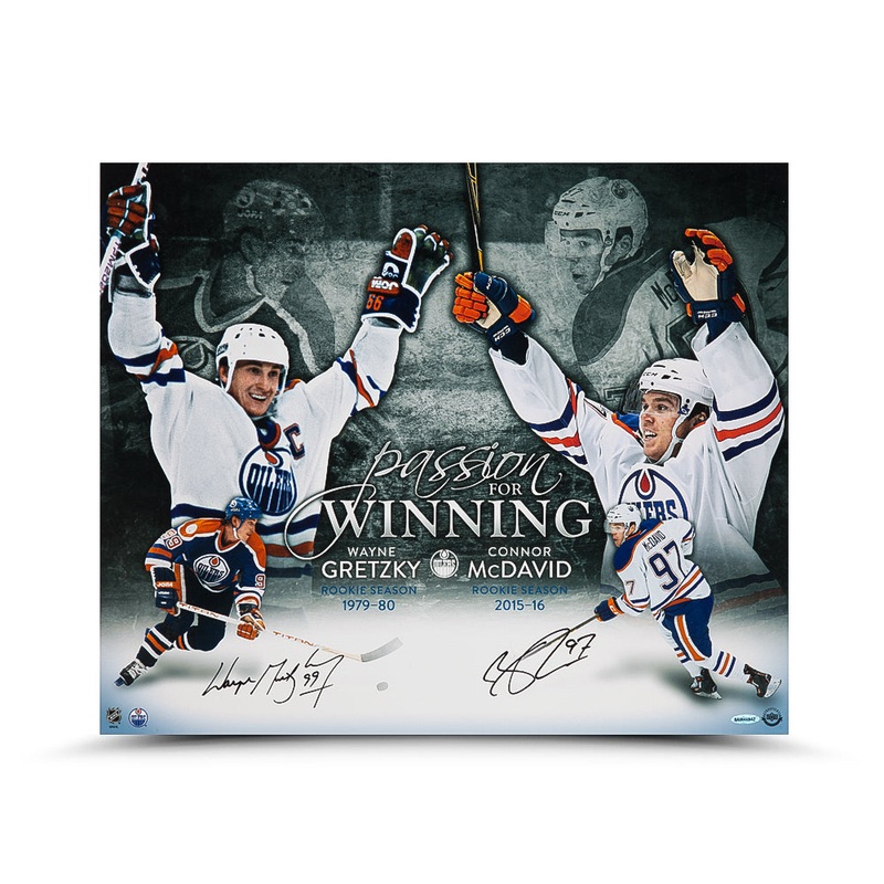 Wayne Gretzky/Connor Mcdavid Passion For Winning 20X24