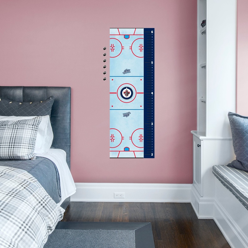 Winnipeg Jets – Growth Chart – Official NHL – Reusable Vinyl Wall Decal