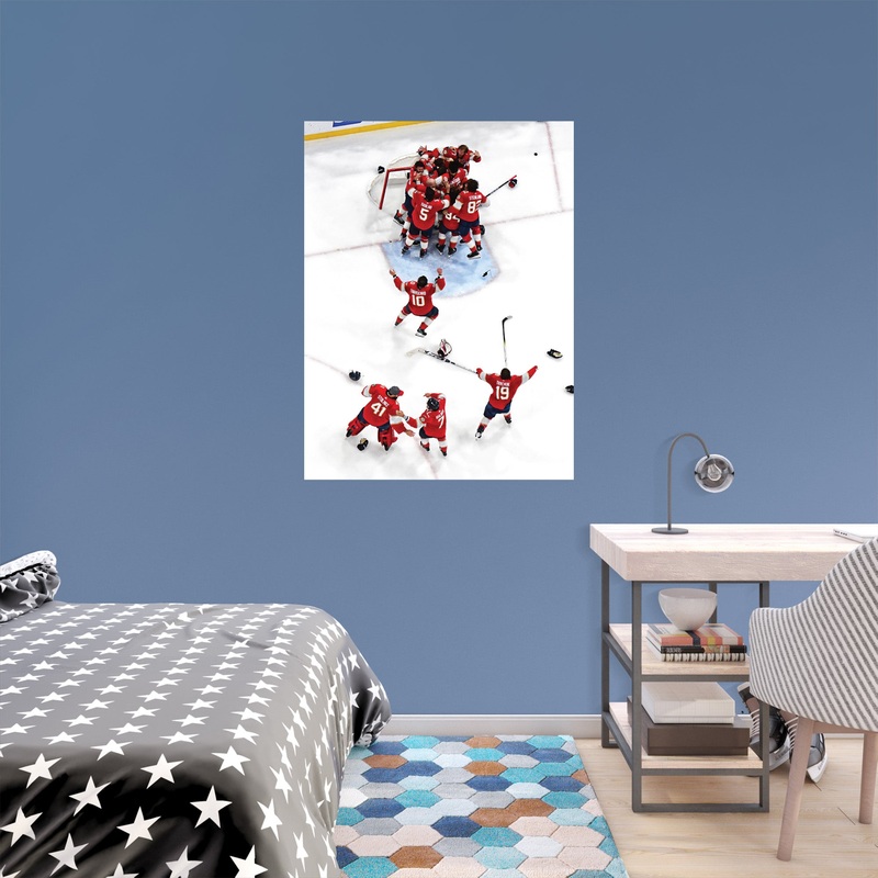 2024 Stanley Cup Champions Celebration – Peel & Stick Poster – Official NHL – Florida Panthers – Reusable Vinyl Wall Decal