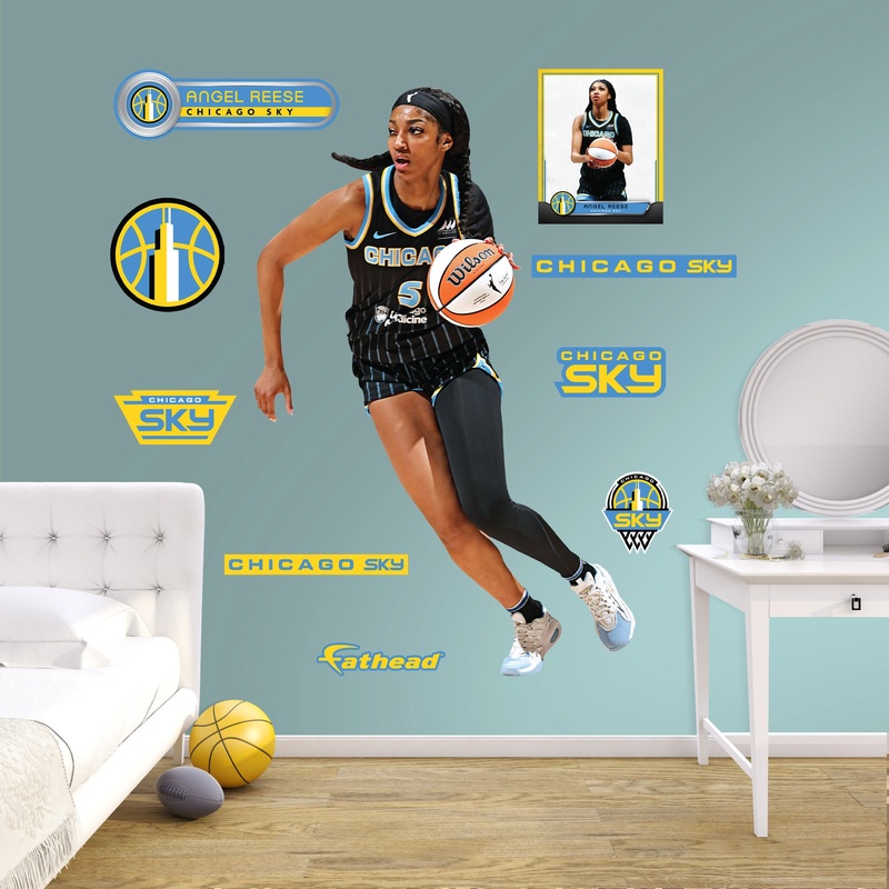 Angel Reese – RealBig Collection – Official WNBA – Chicago Sky – Reusable Vinyl Wall Decals